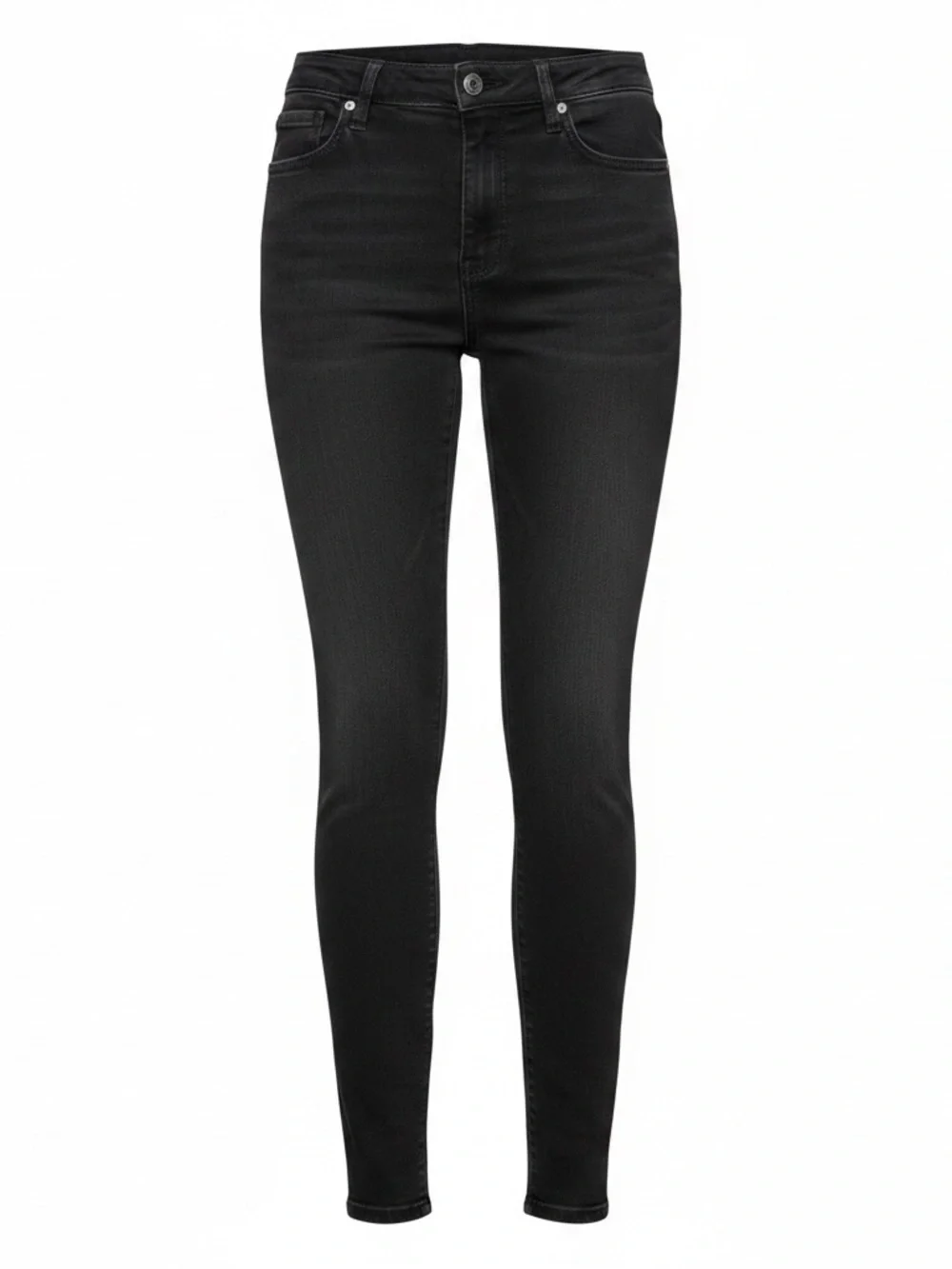 Ann Taylor Black Mid-Rise Skinny Jeans